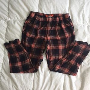 Orange plaid pants